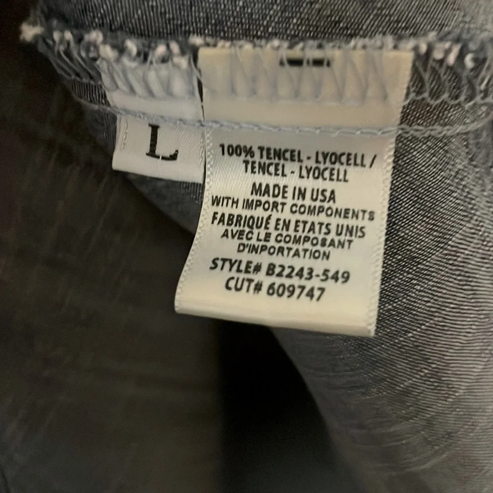 BELLA DAHL OMBRÉ FRAYED EDGE TOP - Picture 6 of 6